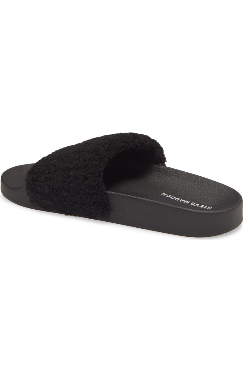 Steve Madden Shear Faux Shearling Slide Slipper, Alternate, color,