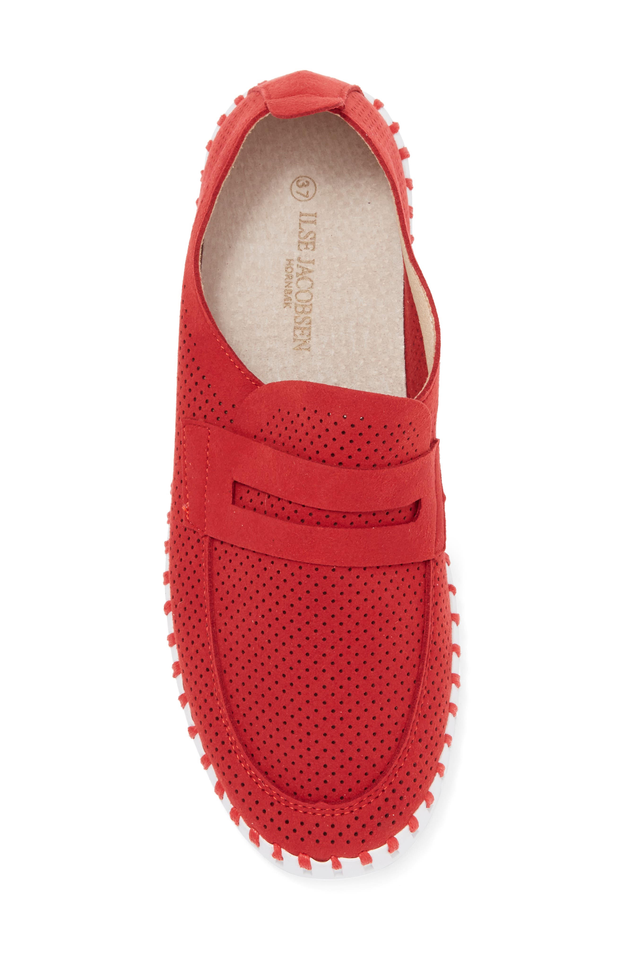 Ilse Jacobsen Tulipu Penny Loafer, Alternate, color, Deep Red