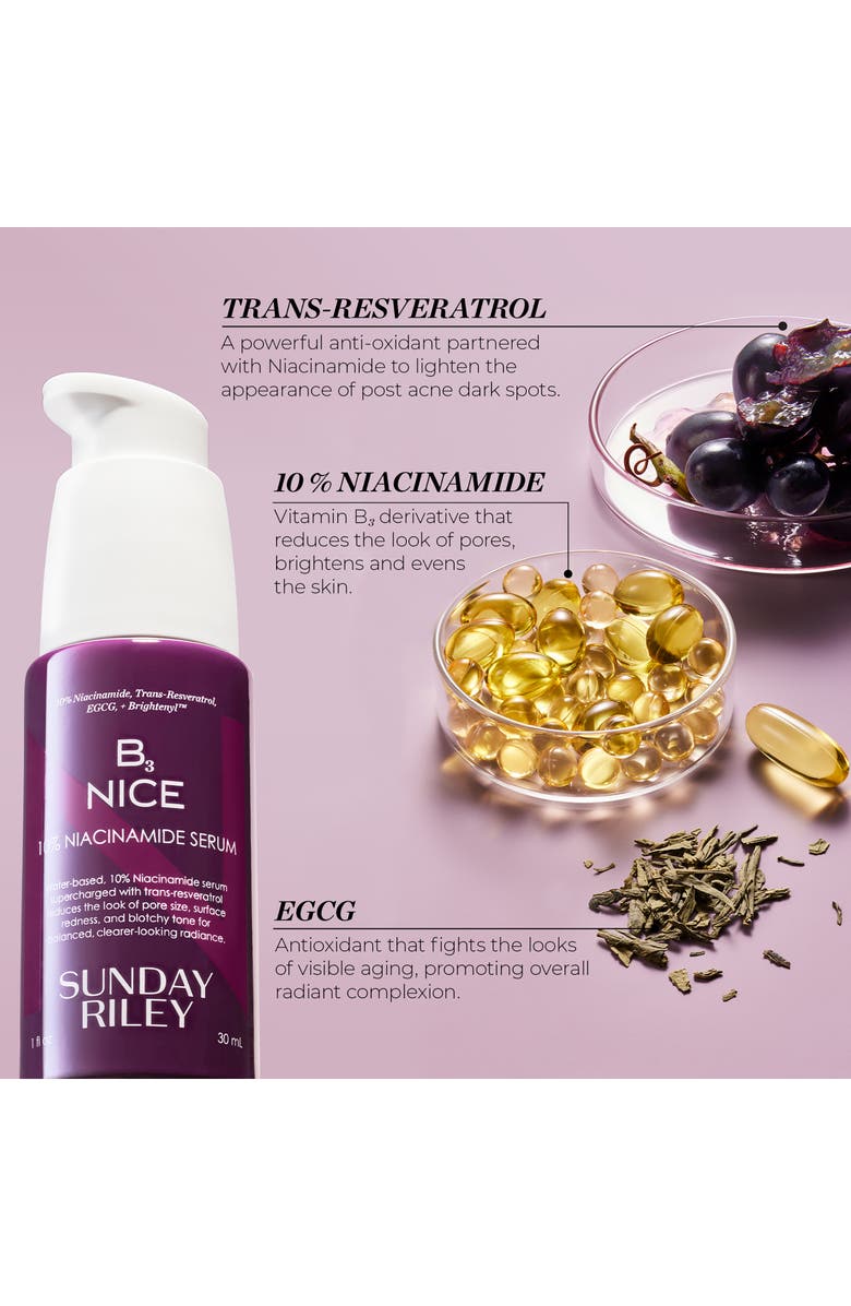 Sunday Riley B3 Nice 10% Niacinamide Serum, Alternate, color, 