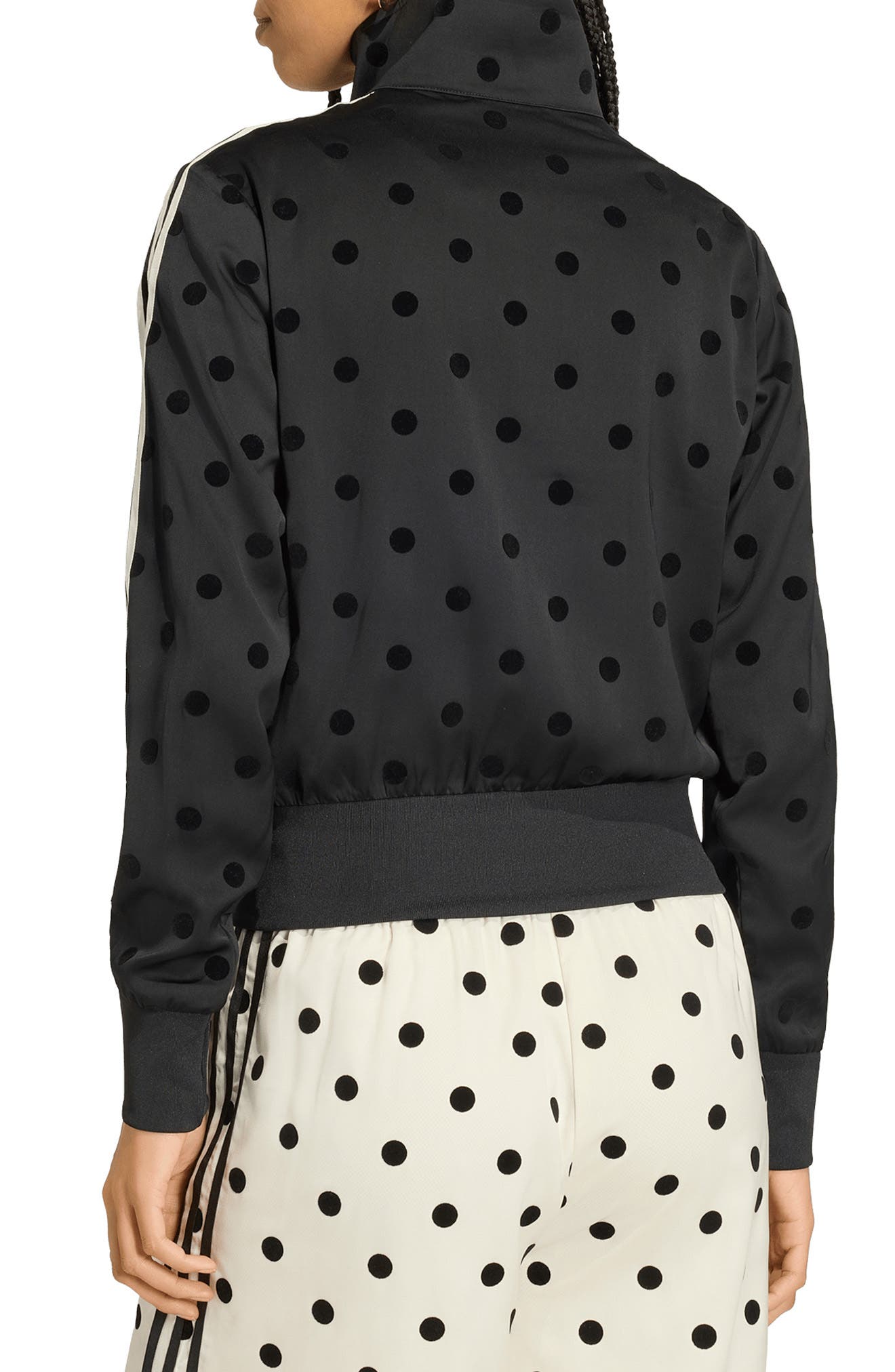 Firebird Polka Dot Satin Track Jacket - image 2