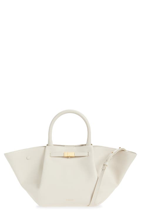 New York Leather East/West Midi Tote