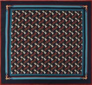 COACH Horse & Carriage Print Silk Square Scarf
