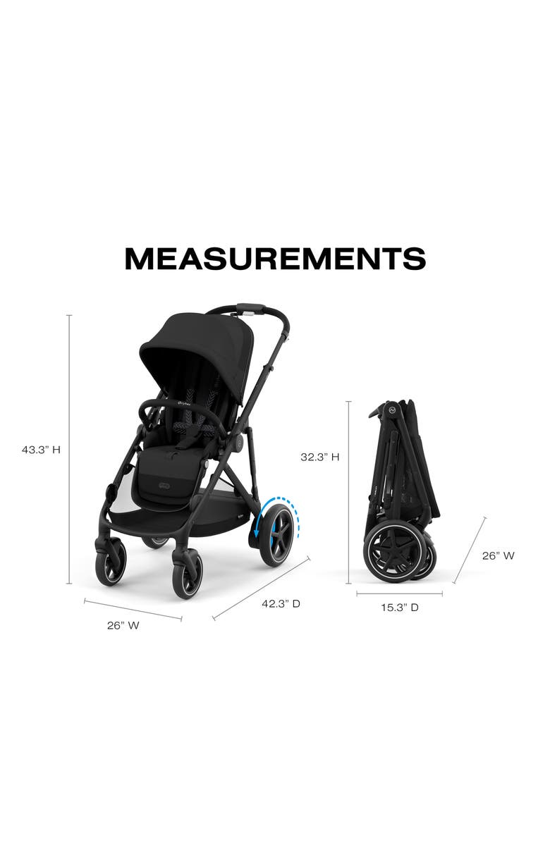 CYBEX e-Gazelle S Stroller & Cloud G Pro Car Seat Travel System, Alternate, color, 