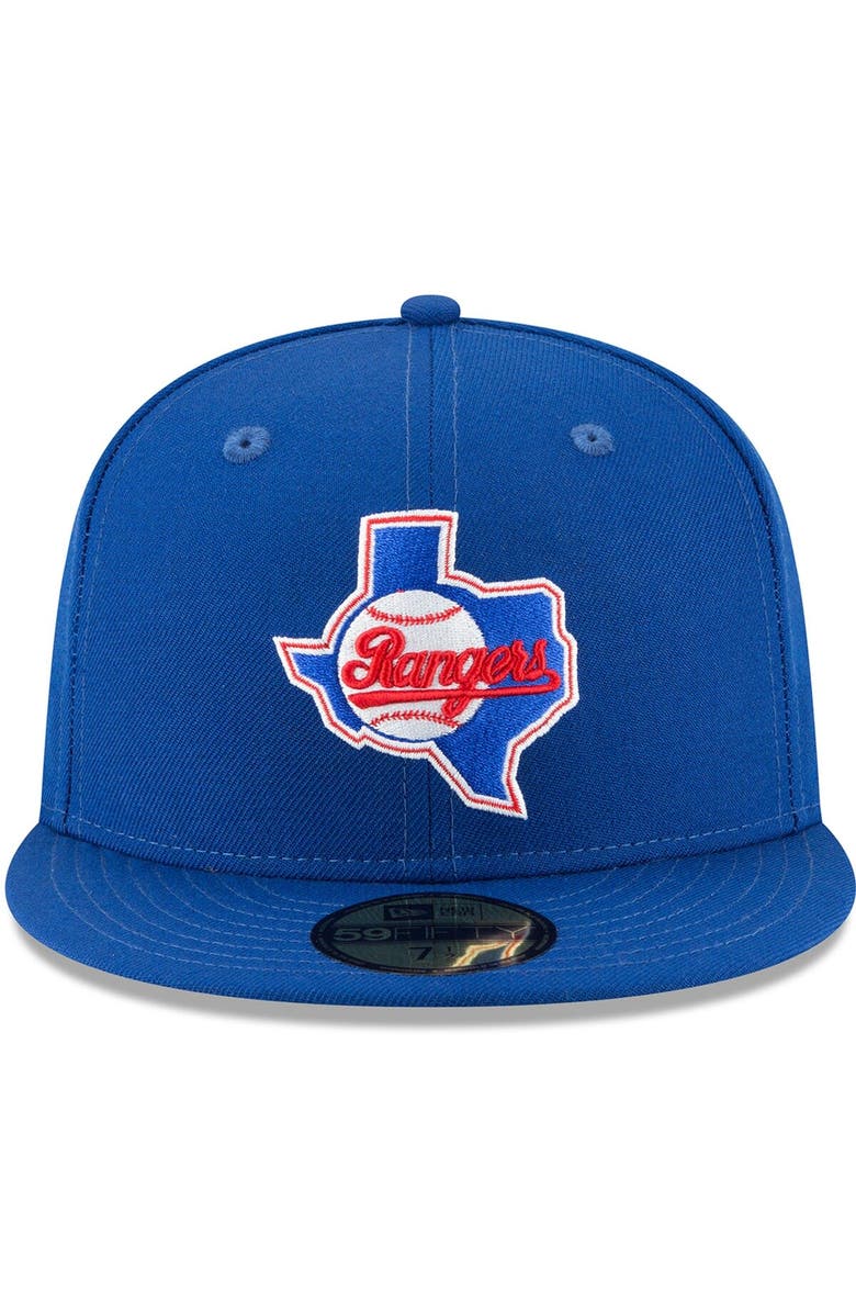 New Era Men's New Era Blue Texas Rangers Cooperstown Collection Wool 59FIFTY Fitted Hat, Alternate, color, Blue