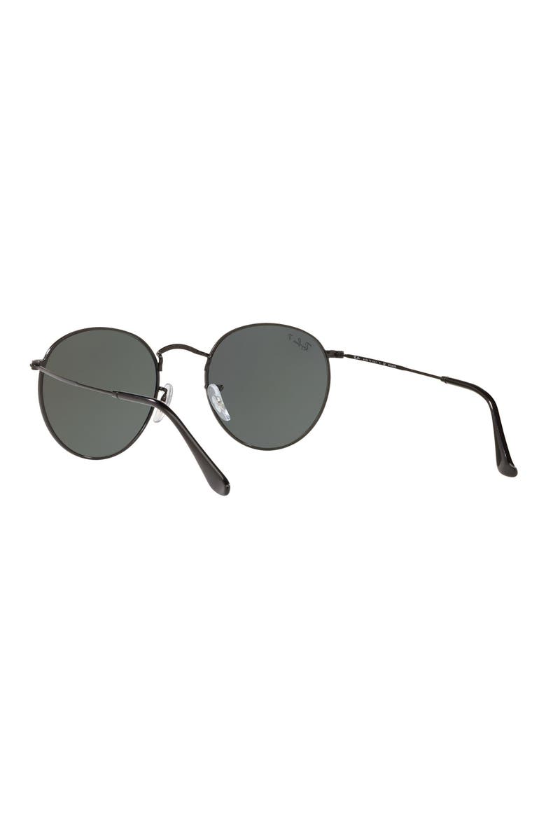 53mm Evolve Photochromic Round Sunglasses, Alternate, color, BLACK/ BLACK POLAR
