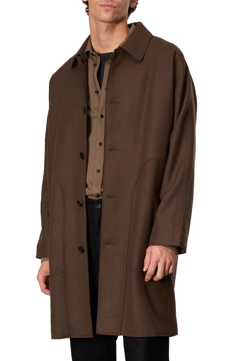 Marshall Wool Blend Overcoat, Main, color, GREEN