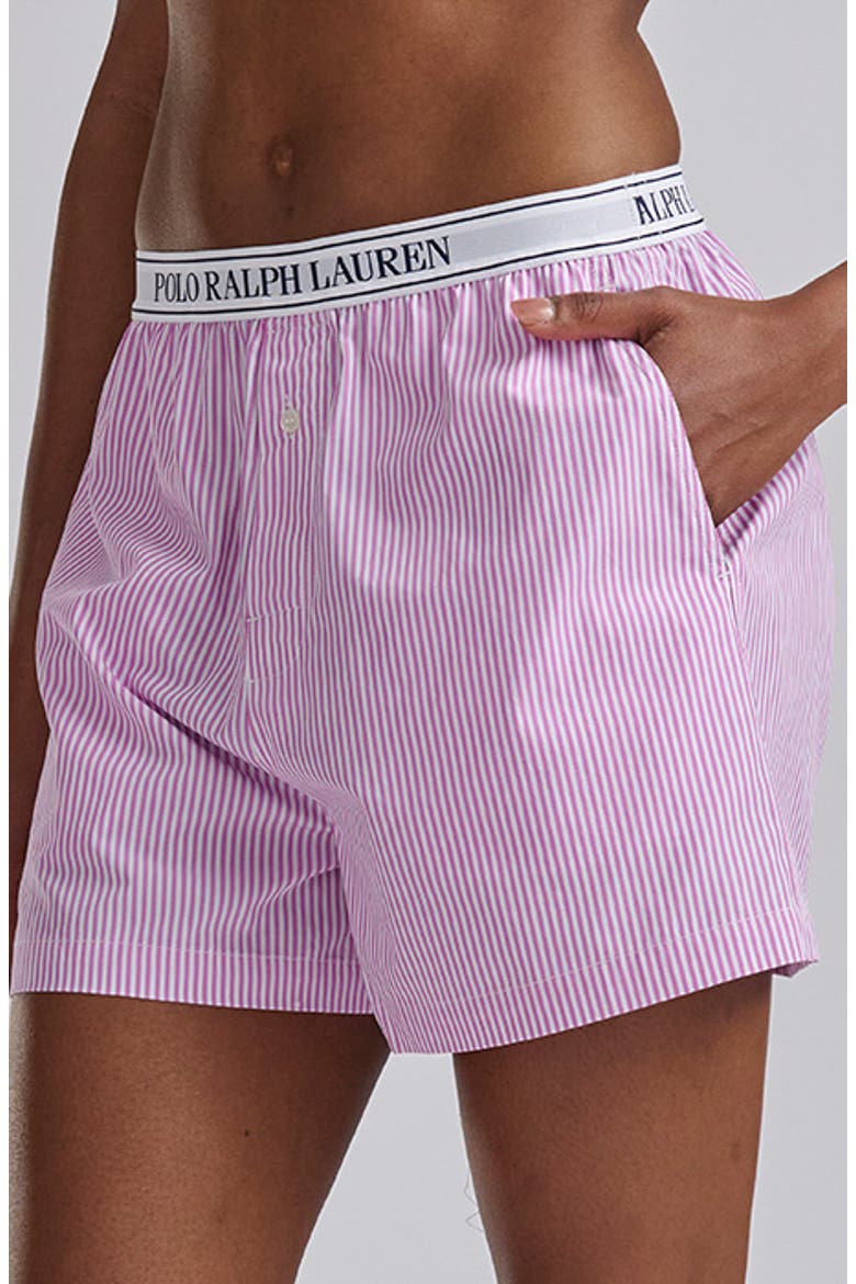 Boxer Pajama Shorts, Main, color, VIOLET MEADOW