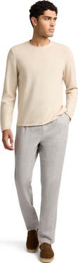 Onia Linen Tapered Pleated Trouser