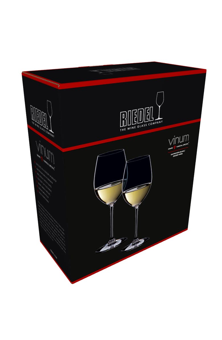 Riedel Vinum Sauvignon Blanc/Dessert Wine Glass, Set of 2, Alternate, color, Clear