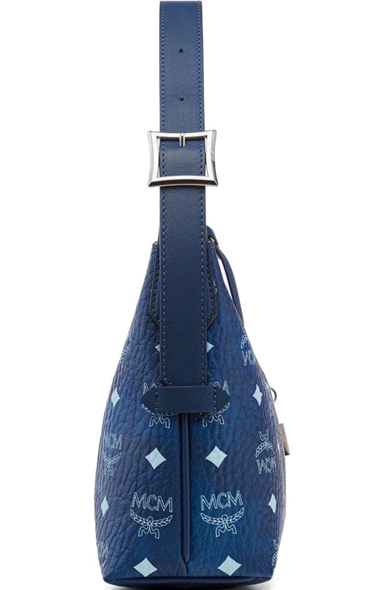 MCM Aren Hobo in Visetos, Alternate, color, Blue