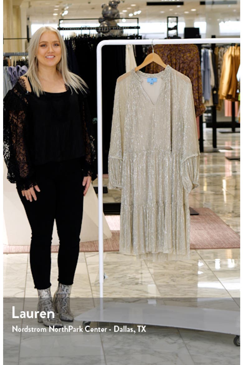 Metallic Long Sleeve Dress video