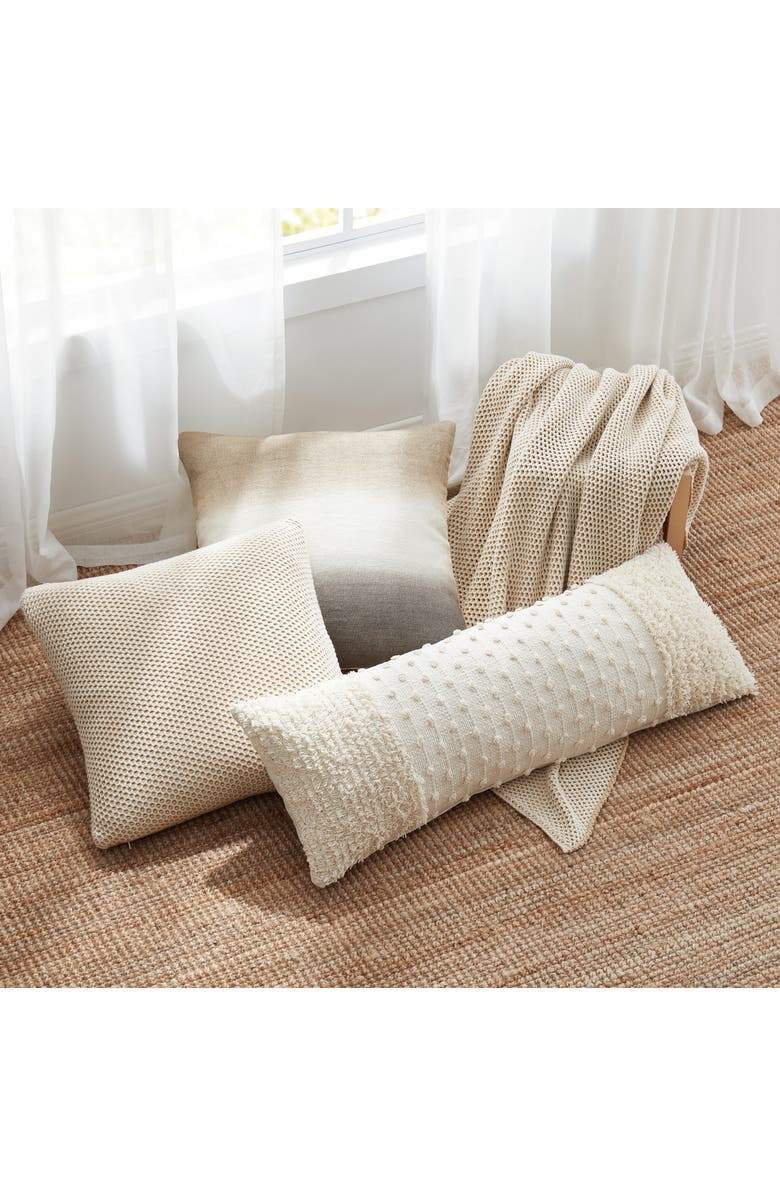 DKNY Pure Emma Lumbar Pillow, Alternate, color, Ivory