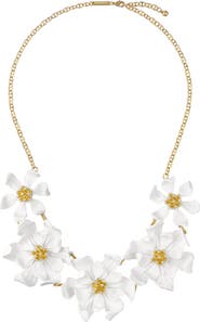 Ted Baker Fulla Furled Flower Enamel Charm Necklace