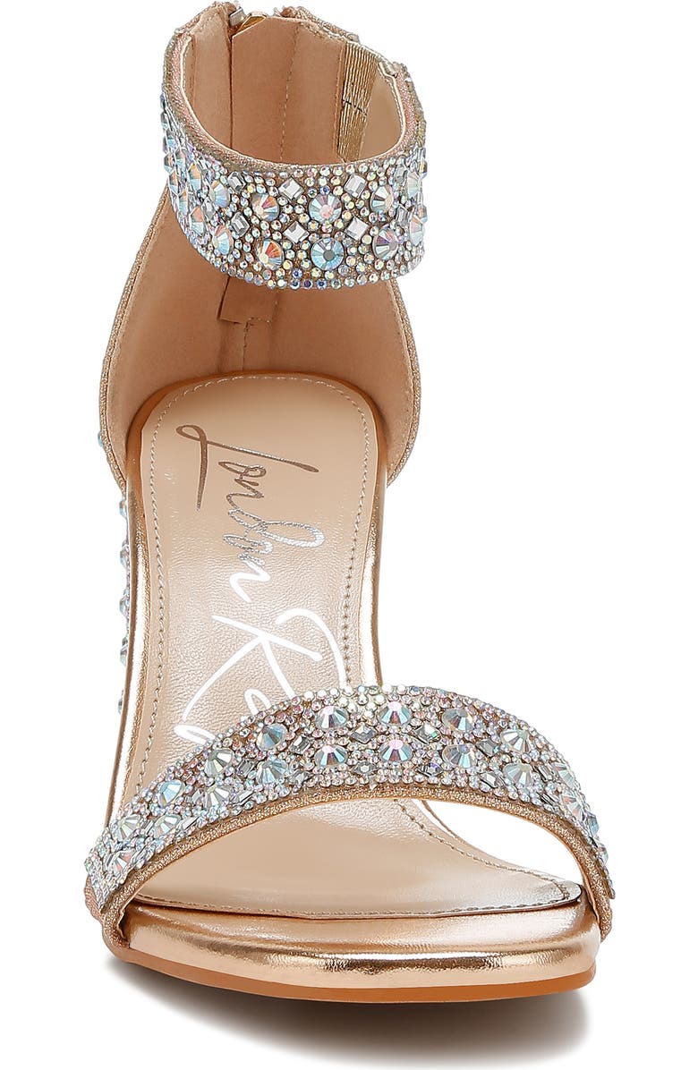LONDON RAG Cady Embellished Sandal, Alternate, color, Rose Gold
