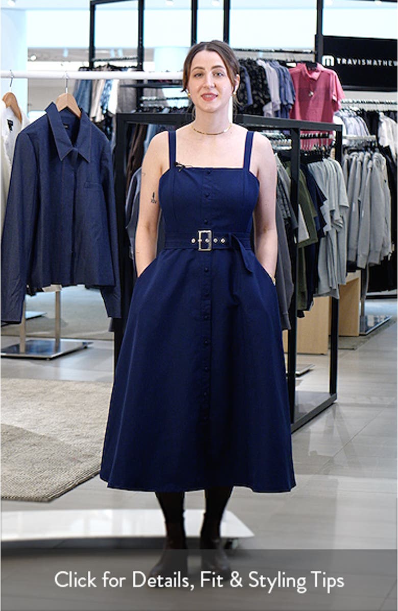 Belted Fit & Flare Sundress, sales video thumbnail
