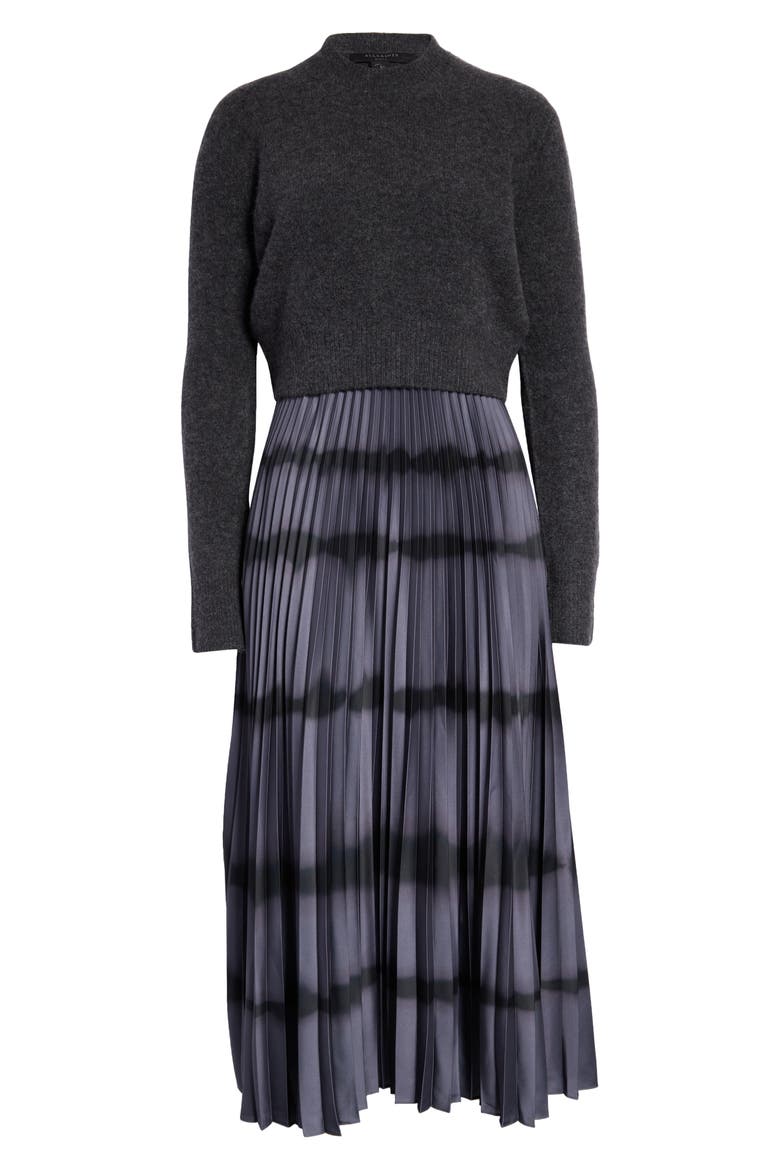 Curtis Two-Piece Sweater & Midi Dress, Alternate, color, CHARCOAL/ PIPE GREY
