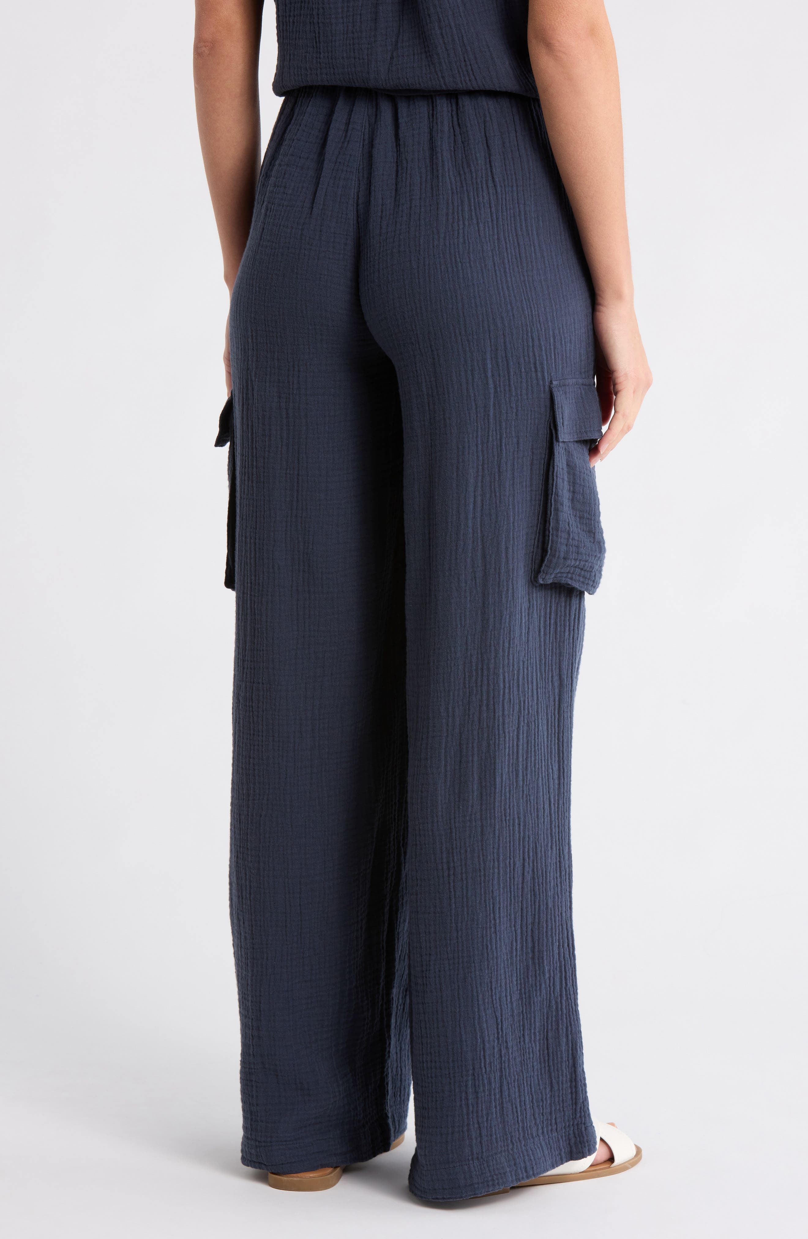 Cotton Gauze Cargo Pants - image 4