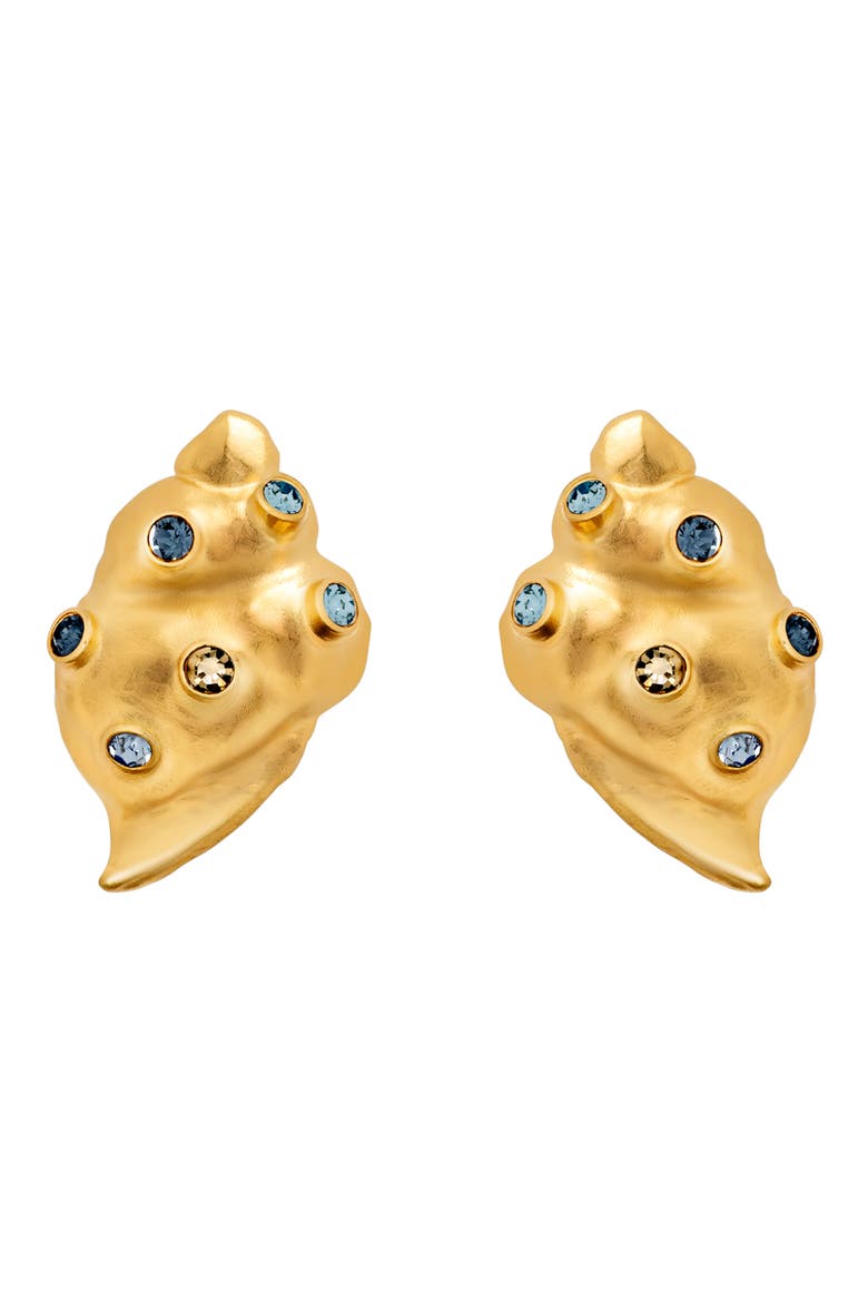 Seashell Drop Earrings, Main, color, SAPPHIRE