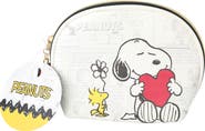 PEANUTS Snoopy Cosmetic Bag Set, Zip Pouch, Comic Print