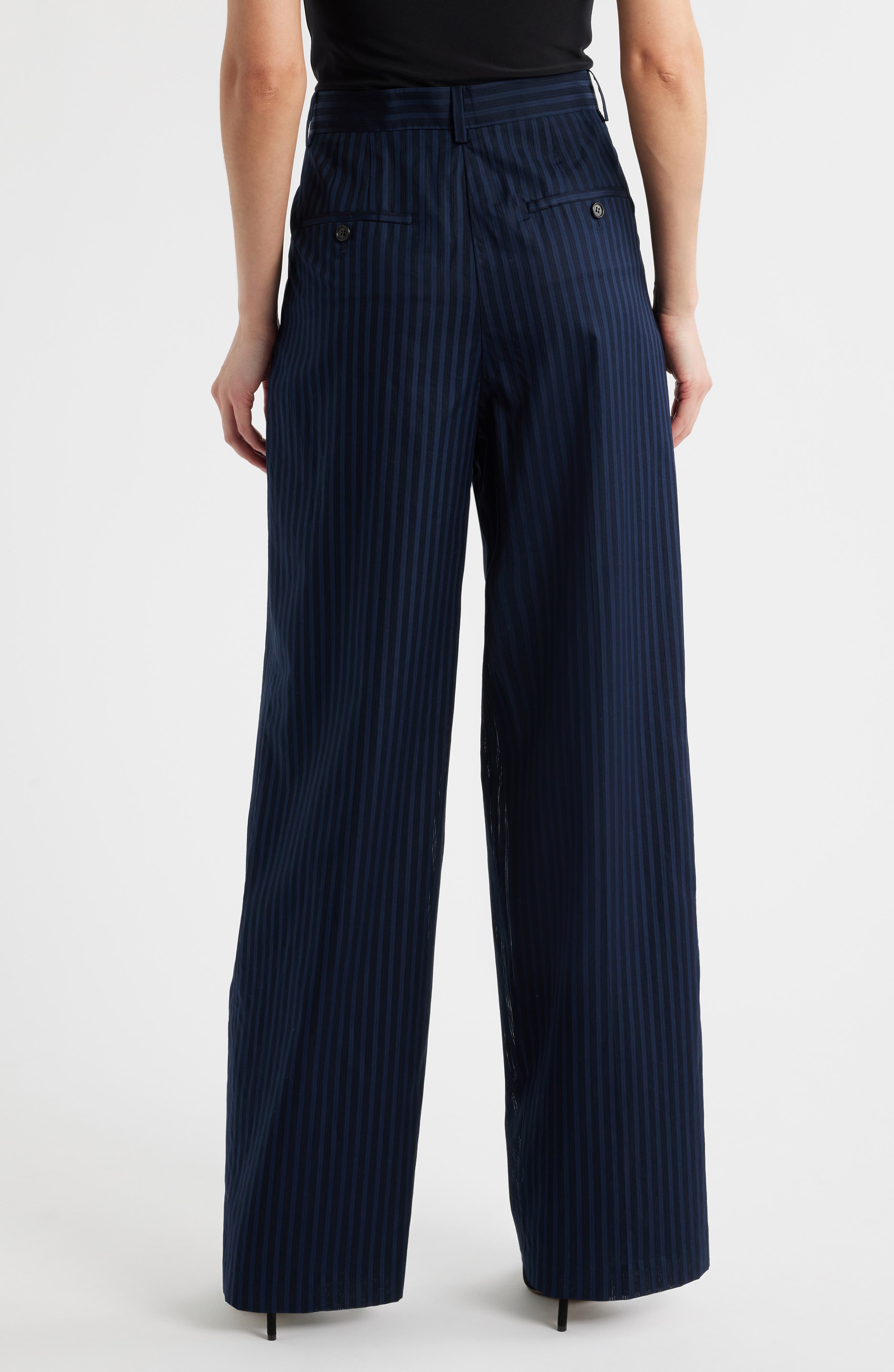 Pleated Wide Leg Pants - image 2