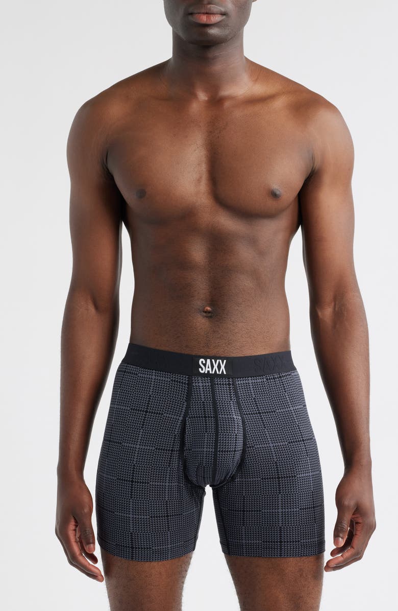 SAXX Assorted 2-Pack Ultra Super Soft Boxer Briefs, Alternate, color, Rad Plaid/ Black