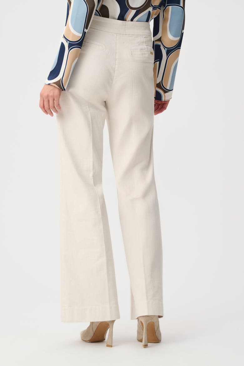 Stretch Denim High-Rise Wide Leg Jeans, Alternate, color, Birch