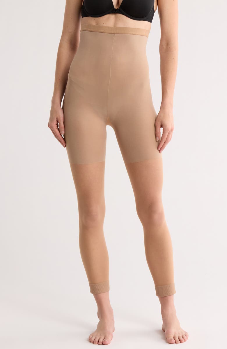 Assets by Spanx High Waisted Shaping Capri Tights, Main, color, Beige