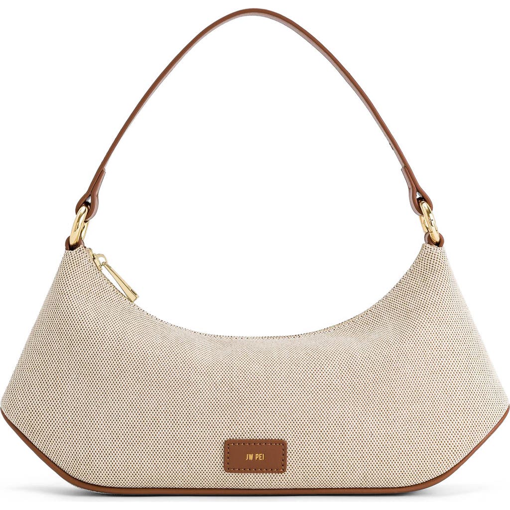 Jw Pei Lily Canvas Shoulder Bag In Brown