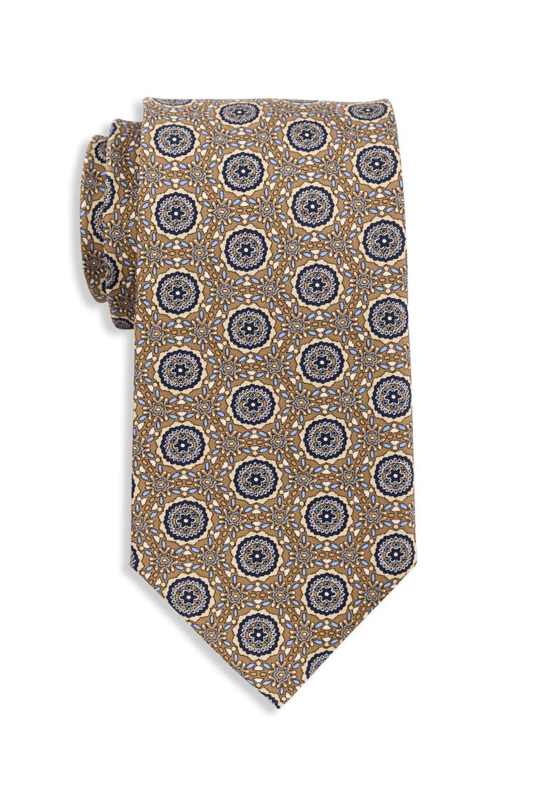 Big & Tall Mini Kaleidoscope Tie, Main, color, TAUPE