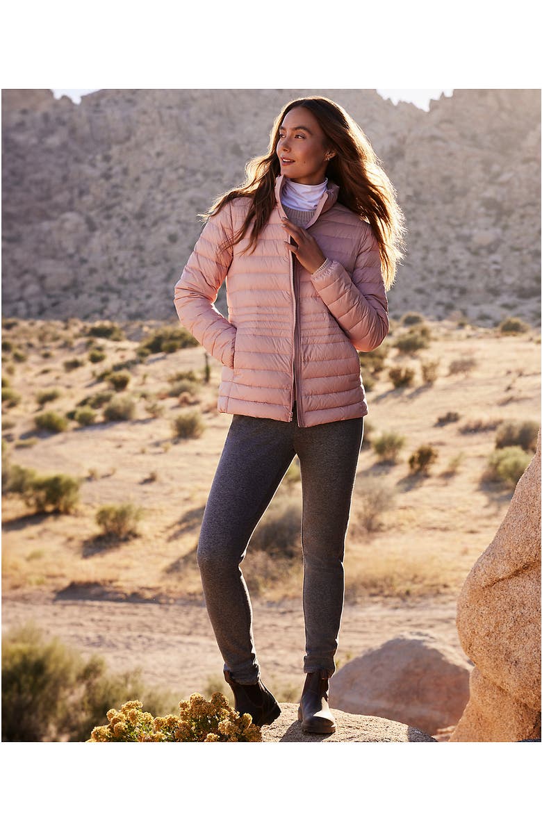 Lands' End High Rise Serious Sweats Fleece Lined Pocket Leggings, Alternate, color, Charcoal Heather