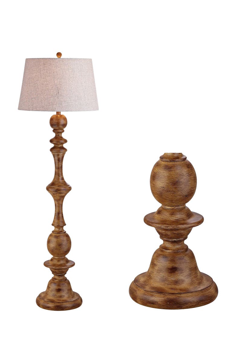 JONATHAN Y Taylor 67" Resin LED Floor Lamp, Brown, Main, color, Brown