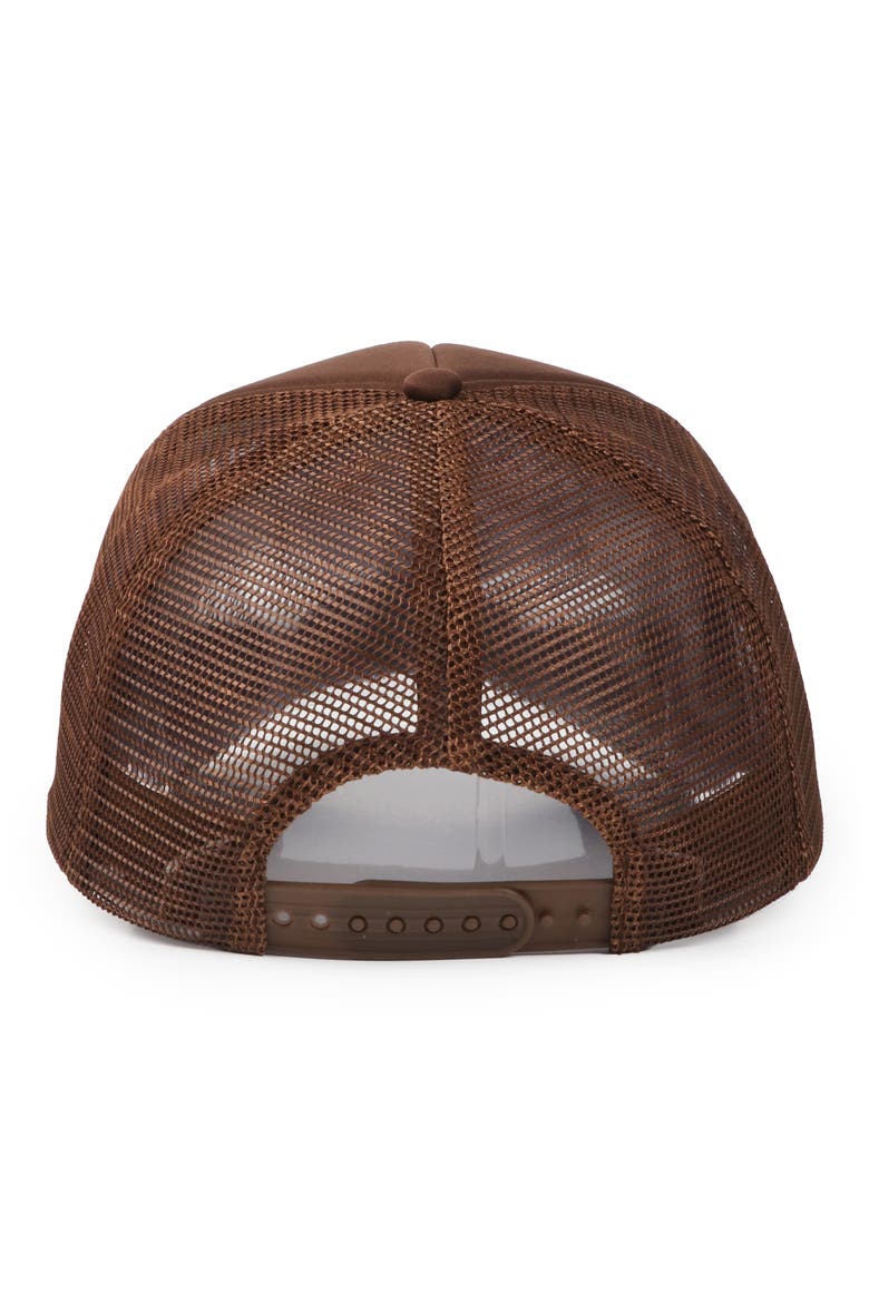 Cowboy Trucker Hat, Alternate, color, BROWN