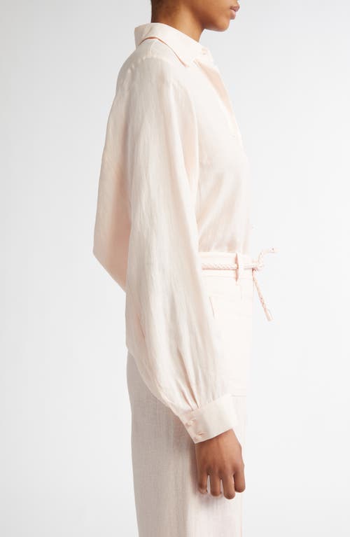 Zimmermann Oversize Button-up Shirt In Pink