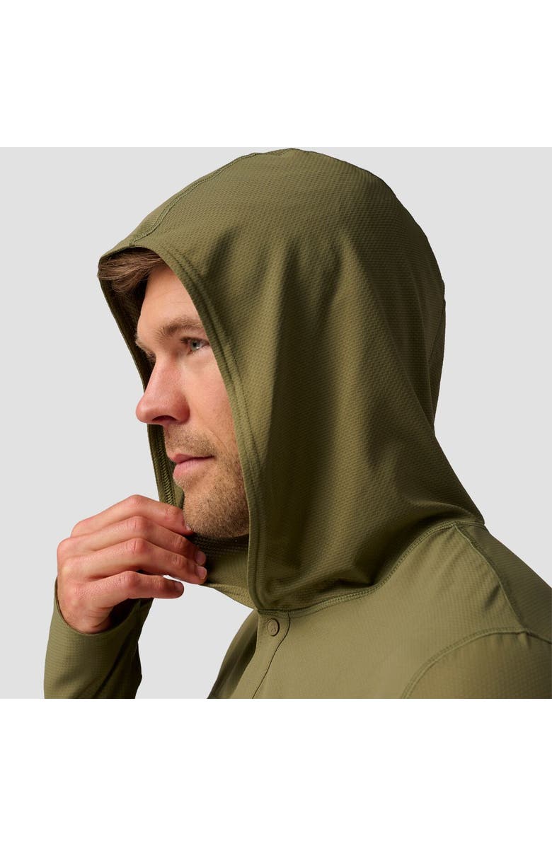 Backcountry Hybrid Tahoe Sun Hoodie - Men's, Alternate, color, Kalamata