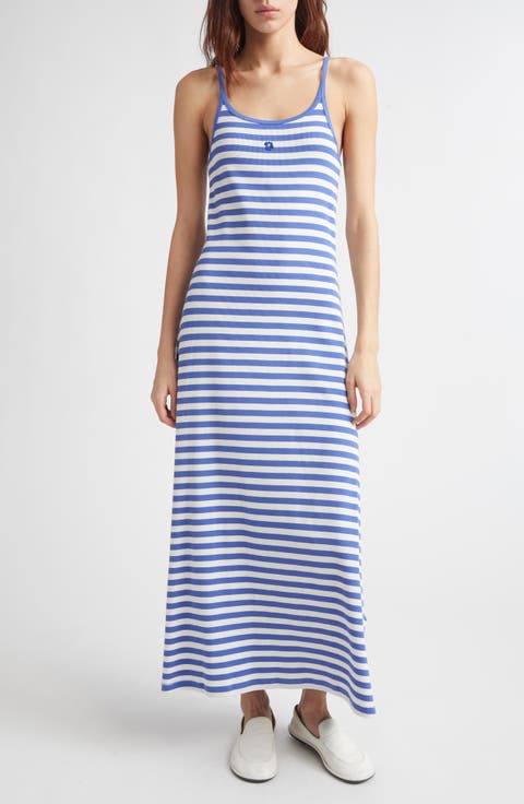 Laulaa Tsrita Unkko Kiski Stripe Stretch Cotton Dress