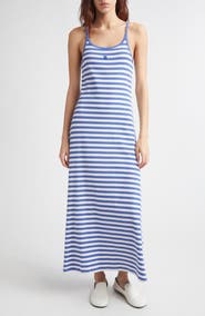 Marimekko Laulaa Tsrita Unkko Kiski Stripe Stretch Cotton Dress