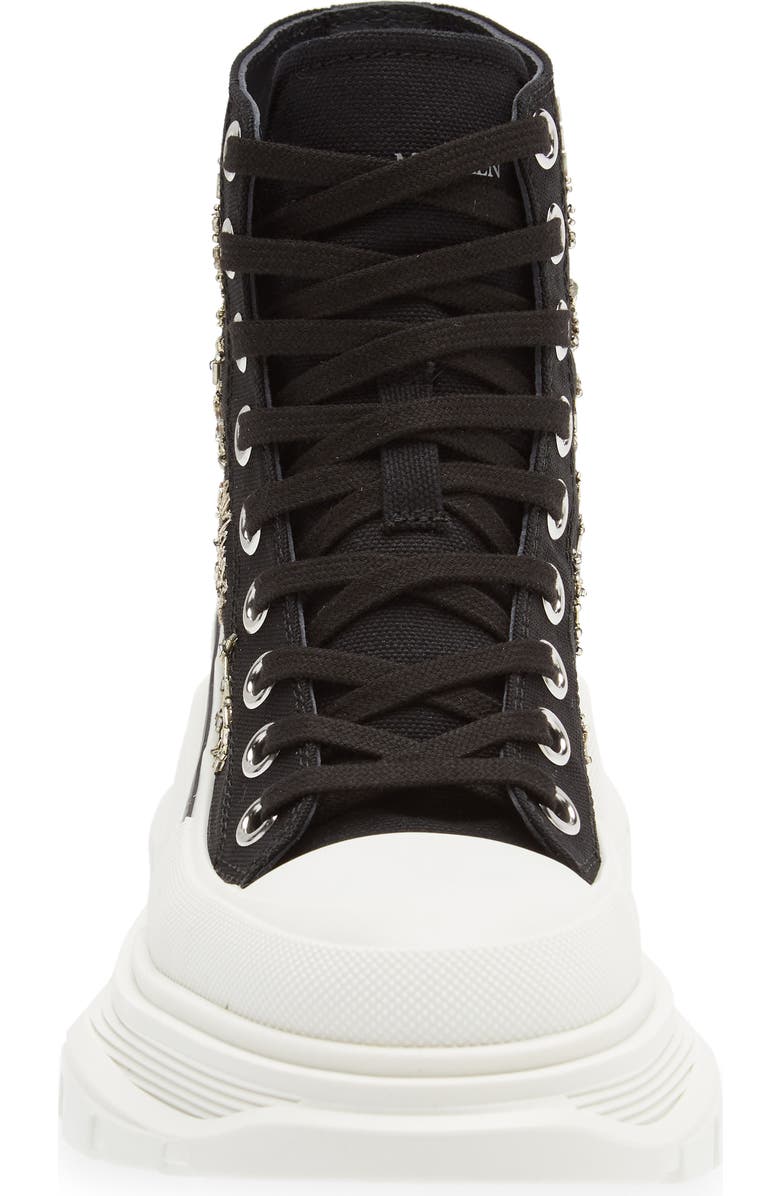 McQueen Tread Slick Embroidered Graffiti High Top Sneaker, Alternate, color,