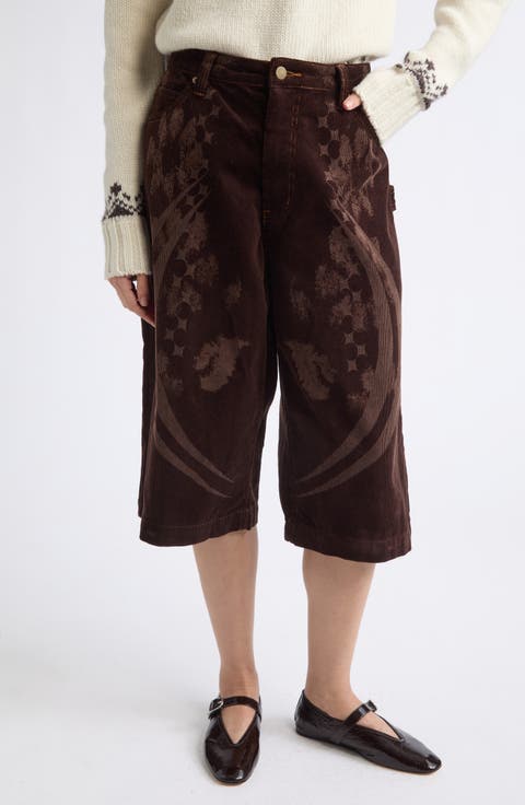 Baggy Corduroy Bermuda Shorts