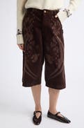 Paolina Russo Baggy Corduroy Bermuda Shorts