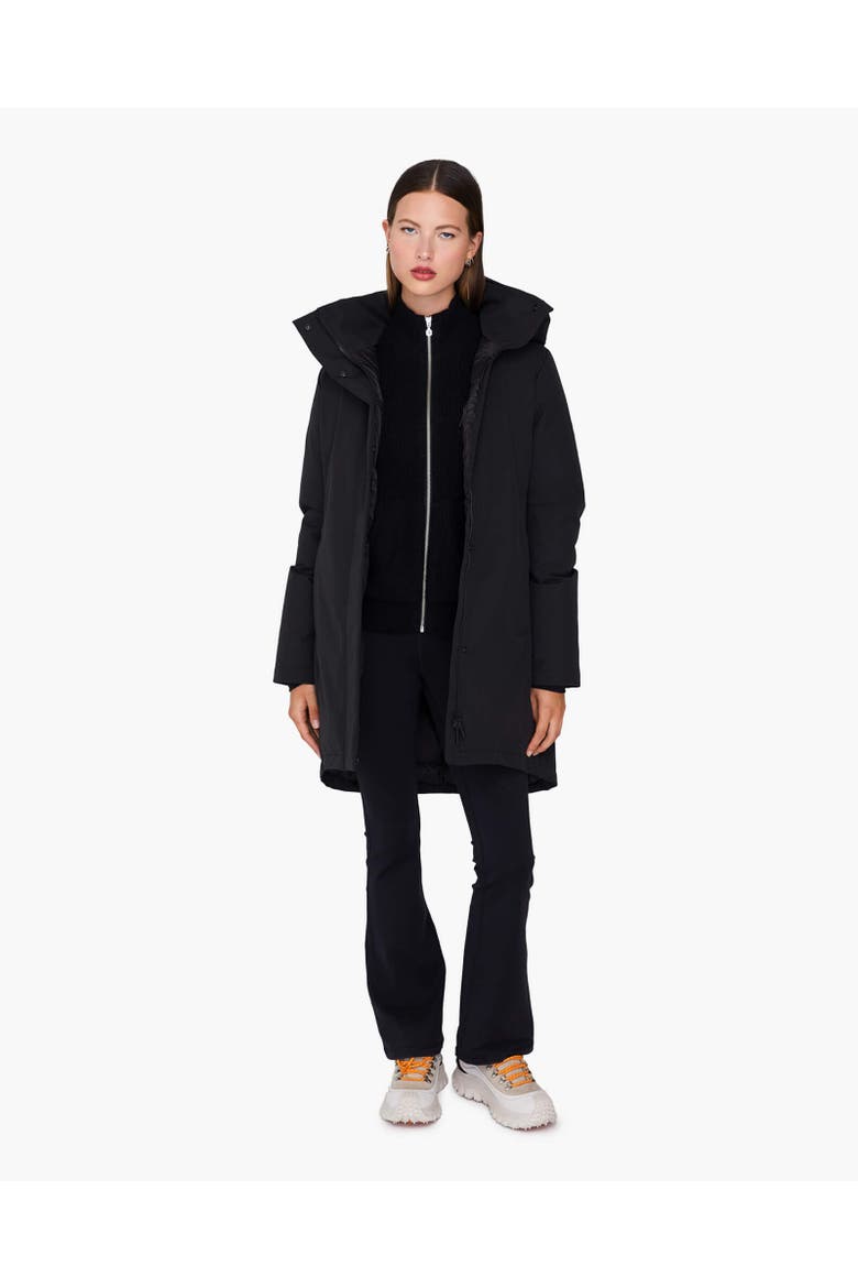 GENIA | Hooded Down Winter Jacket, Alternate, color, Black