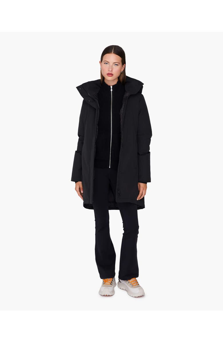 Quartz Co. GENIA | Hooded Down Winter Jacket, Alternate, color, Black
