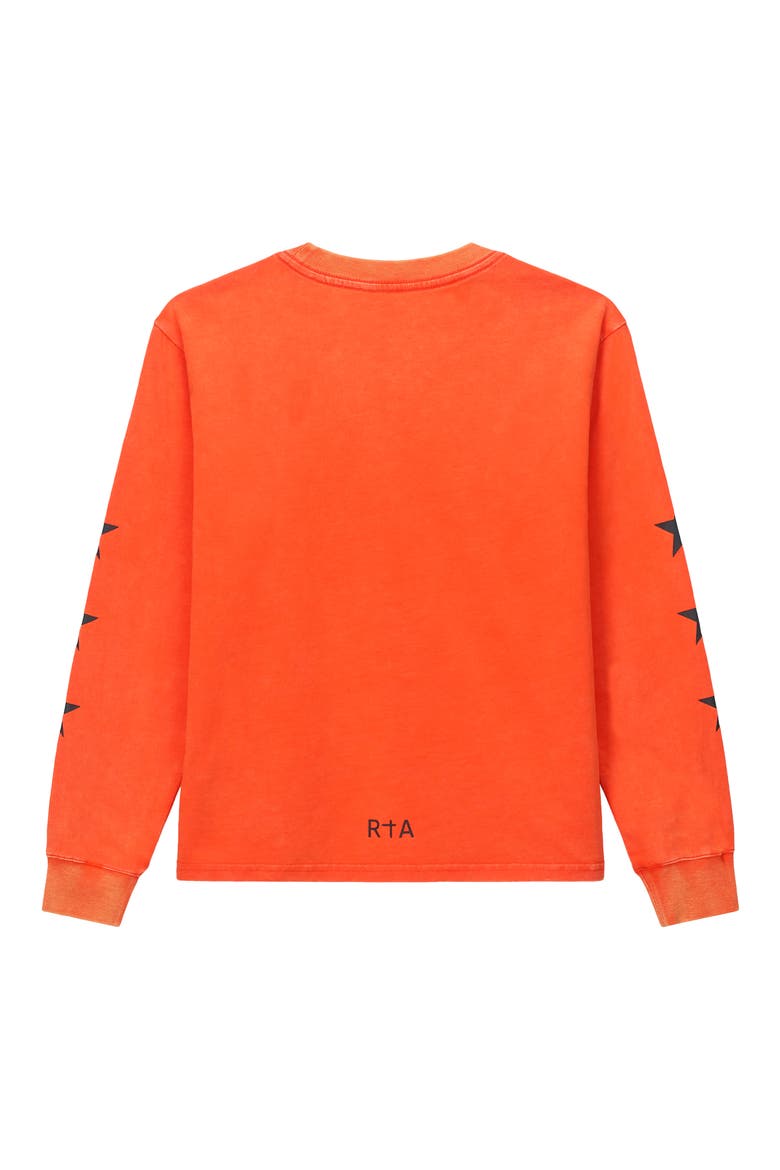 Kids' Hollis Long Sleeve Cotton Graphic T-Shirt, Alternate, color, ORANGE PLANETARY RTA