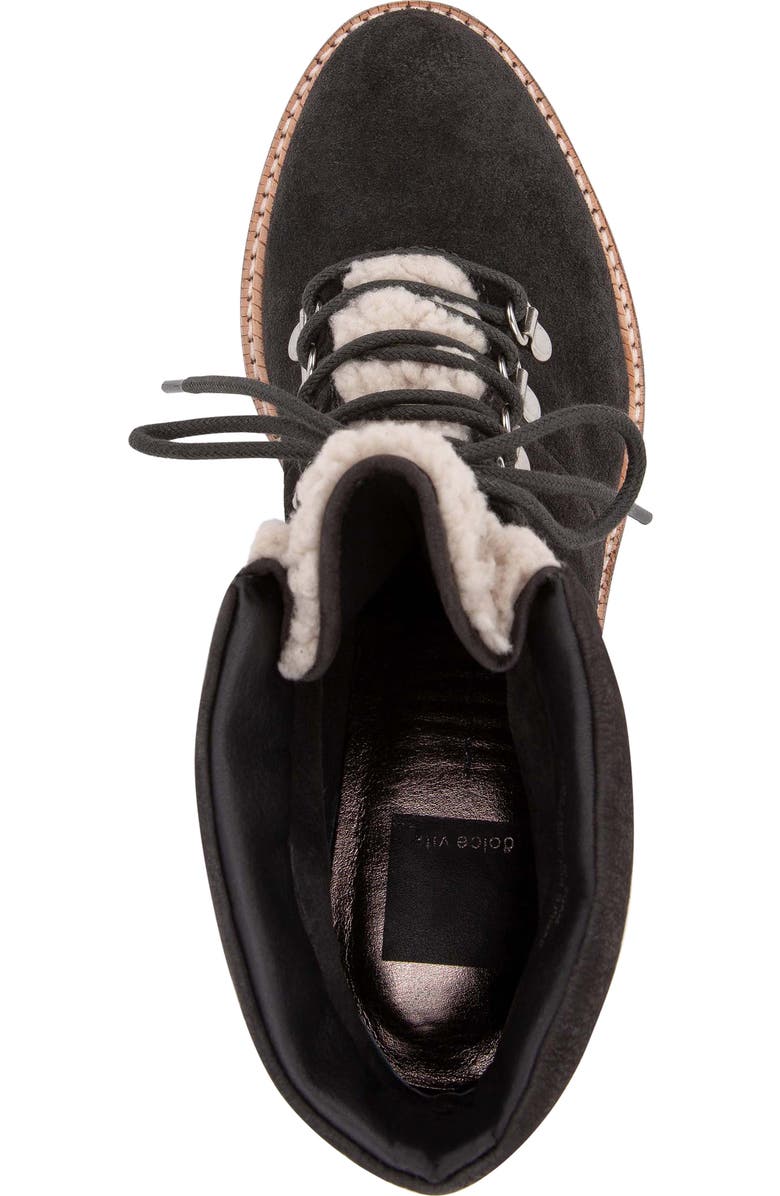 Dolce Vita Post Faux Shearling Trimmed Hiking Boot, Alternate, color,