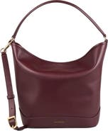 SANDRO Leather bucket bag