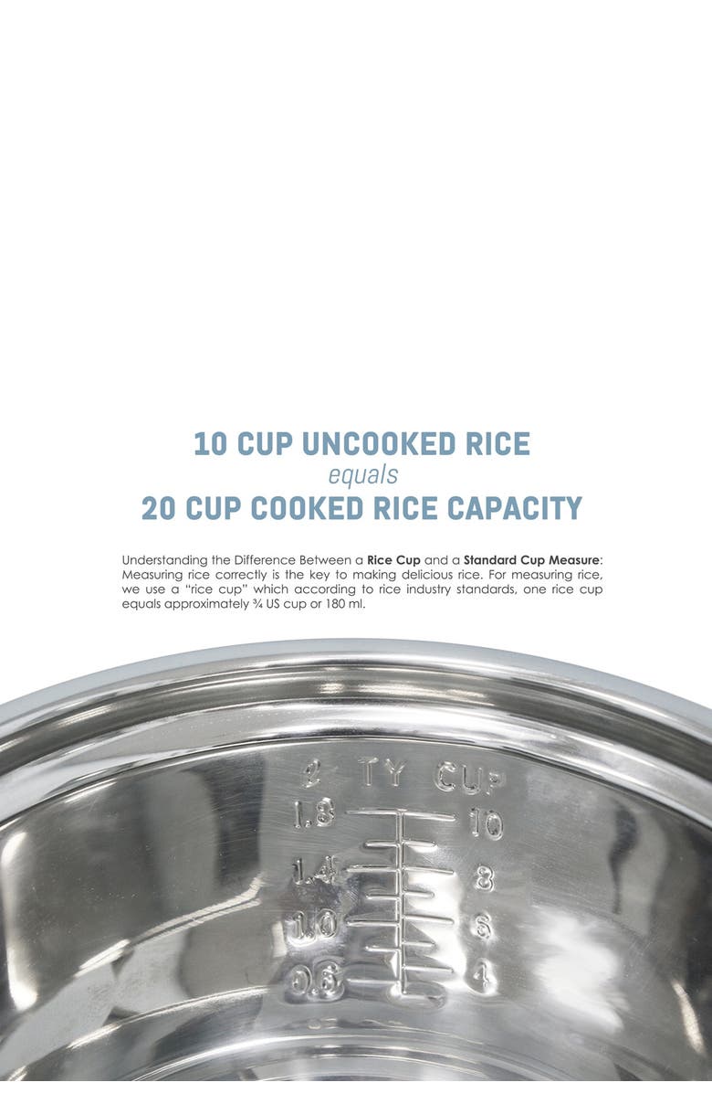 MAXI-MATIC Elite Gourmet 10-Cup (Uncooked) Rice Cooker with Stainless Steel Cooking Pot, Alternate, color, 