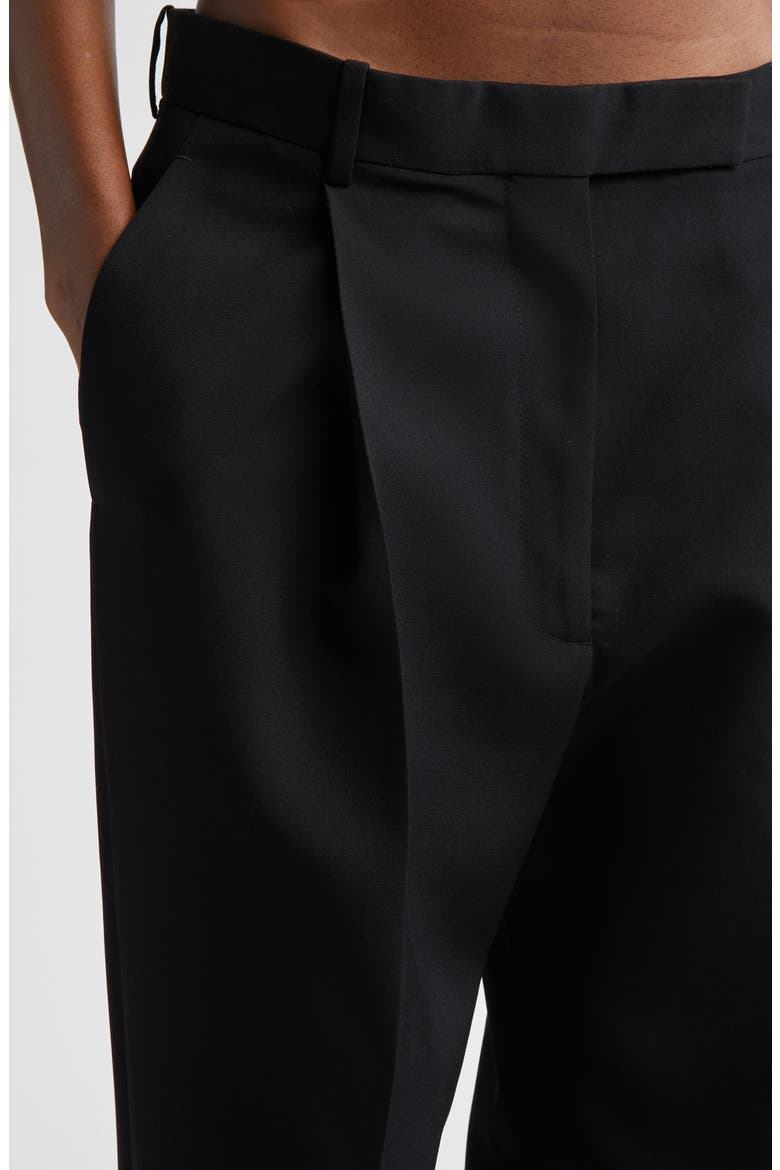 Pleated Wool Pants, Alternate, color, LB999 BLACK