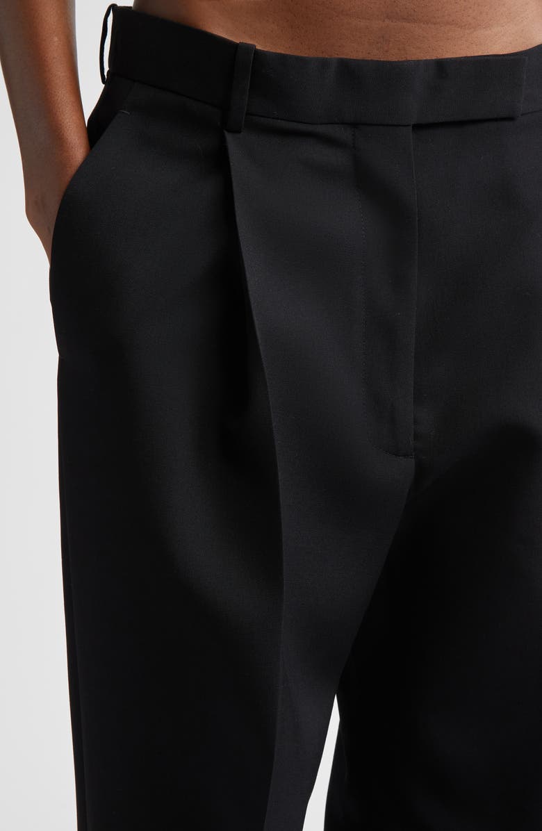 TOM FORD Pleated Wool Pants, Alternate, color, Lb999 Black
