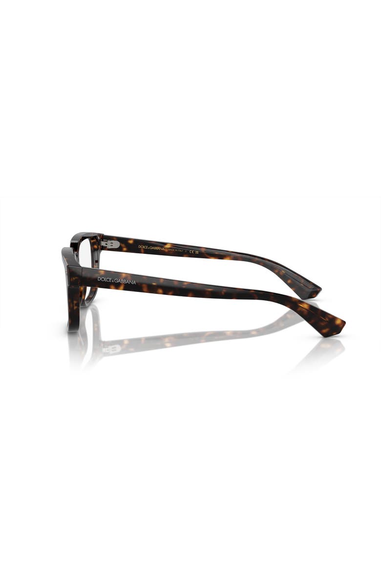Dolce&Gabbana 52mm Square optical glasses, Alternate, color, Tortoise