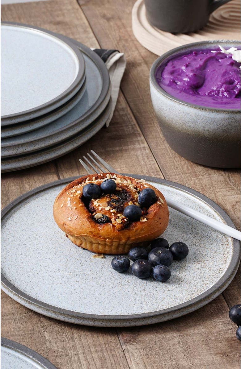 Stone Lain Vince Stoneware 4-Piece Salad Plate Set, Alternate, color, Gray-Green-Blue