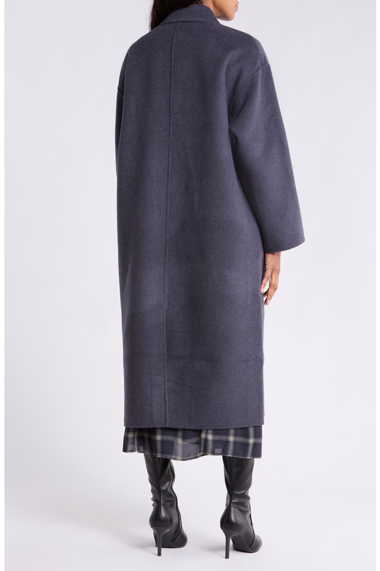Alba Wool Blend Longline Coat, Alternate, color, FADED NAVY